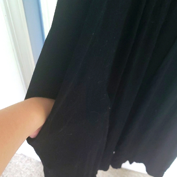XXL Black Maxi Dress with Pockets - Picture 3 of 7